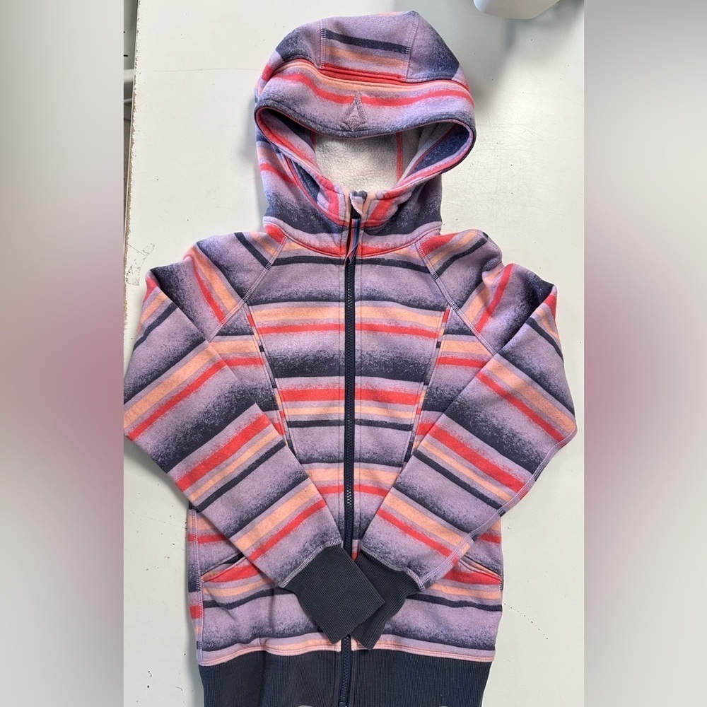 Ivivva Good in The Hood Scuba Hoodie 12 peach lavender